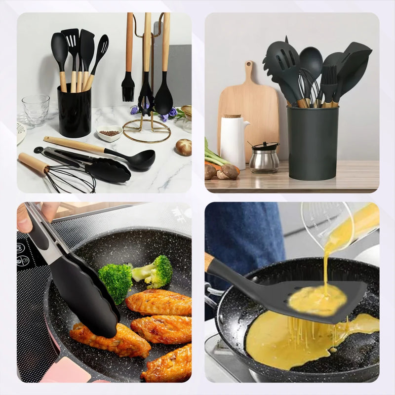 Kit de Utensílios para Cozinha Ocean® - Design Moderno e Durável