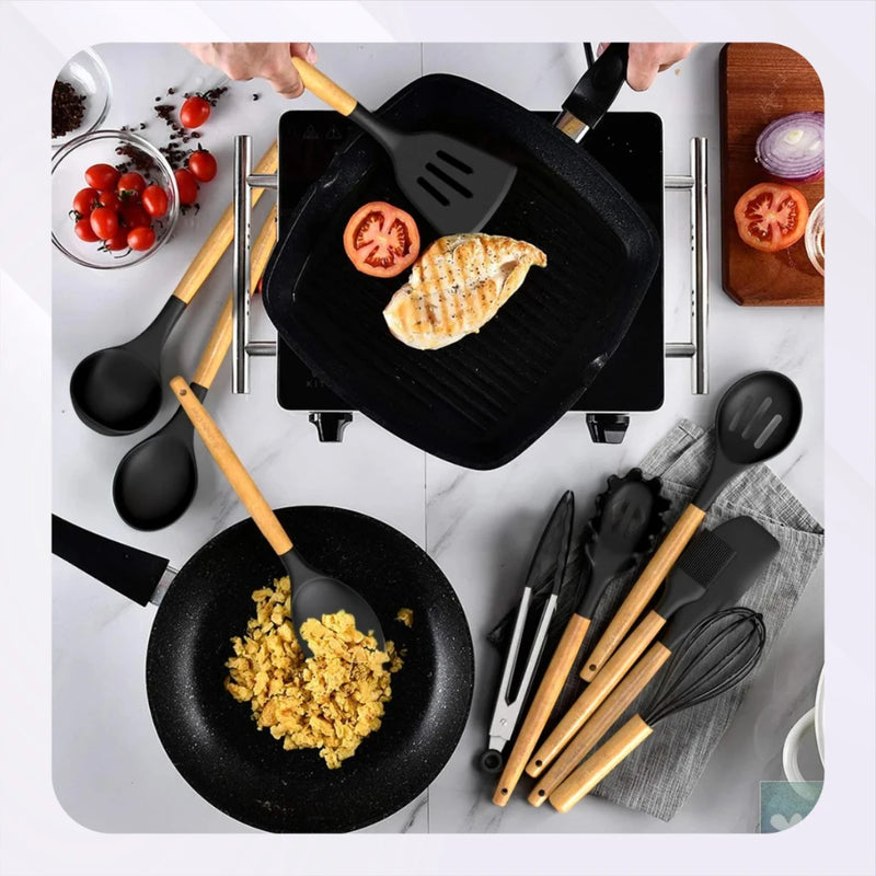 Kit de Utensílios para Cozinha Ocean® - Design Moderno e Durável