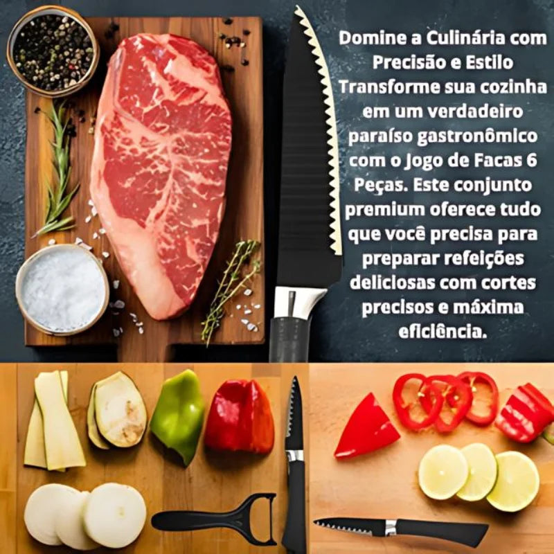 Kit de Facas Ocean® - Essencial para Sua Cozinha