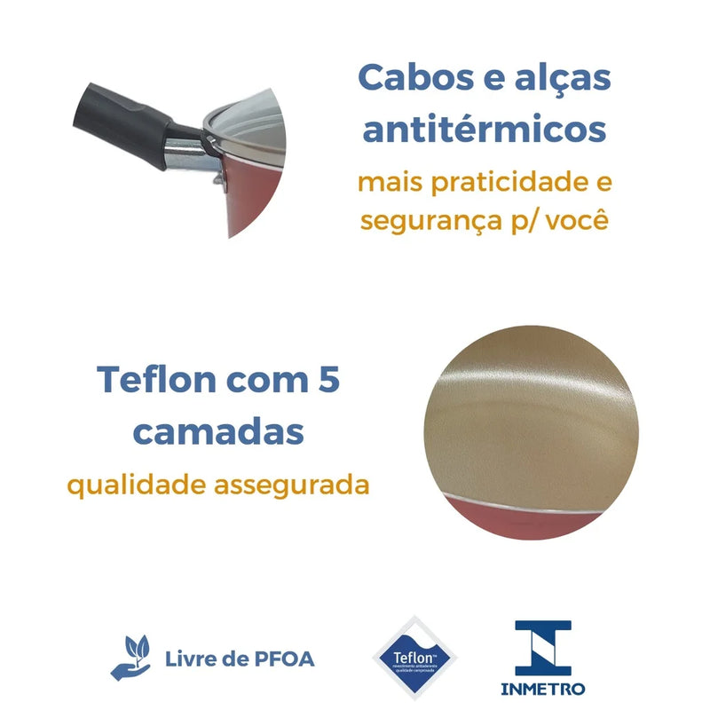 Panela Antiaderente Ocean® - Cozinhe sem Grudar